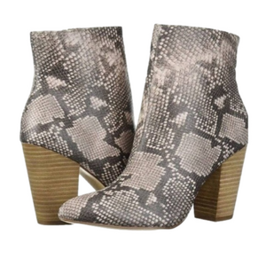 Carlos by Carlos Santana Lydia Tan Faux Leather Ankle Boots Shoes size 7.5